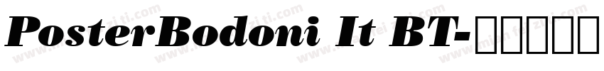 PosterBodoni It BT字体转换